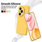 For Honor 400 Pro Global 160.8mm Solid Color Liquid Silicone Dropproof Full Coverage Phone Case(Yellow) - 3
