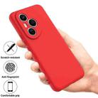 For Honor 400 Pro Global 160.8mm Solid Color Liquid Silicone Dropproof Full Coverage Phone Case(Red) - 2