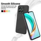 For Honor X6c 4G Solid Color Liquid Silicone Dropproof Full Coverage Phone Case(Black) - 3