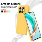 For Honor X6c 4G Solid Color Liquid Silicone Dropproof Full Coverage Phone Case(Yellow) - 3