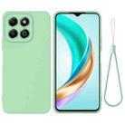 For Honor X6c 4G Solid Color Liquid Silicone Dropproof Full Coverage Phone Case(Green) - 1