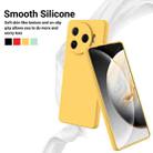 For Tecno Camon 30 Pro 5G Pure Color Liquid Silicone Shockproof Phone Case(Yellow) - 3