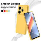 For Tecno Pova 6 Neo Pure Color Liquid Silicone Shockproof Phone Case(Yellow) - 3