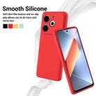 For Tecno Pova 6 Neo Pure Color Liquid Silicone Shockproof Phone Case(Red) - 3