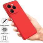 For Tecno Spark 20 Pro 5G Pure Color Liquid Silicone Shockproof Phone Case(Red) - 2