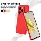 For Tecno Spark 20 Pro 5G Pure Color Liquid Silicone Shockproof Phone Case(Red) - 3