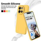 For Tecno Spark 30 5G / Pova 6 Neo 5G Pure Color Liquid Silicone Shockproof Phone Case(Yellow) - 3