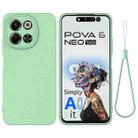 For Tecno Spark 30 5G / Pova 6 Neo 5G Pure Color Liquid Silicone Shockproof Phone Case(Green) - 1