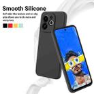 For Tecno Spark 30C 5G / Pop 9 5G Pure Color Liquid Silicone Shockproof Phone Case(Black) - 3