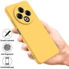 For Tecno Spark 30 4G Pure Color Liquid Silicone Shockproof Phone Case(Yellow) - 2