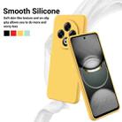 For Tecno Spark 30 4G Pure Color Liquid Silicone Shockproof Phone Case(Yellow) - 3