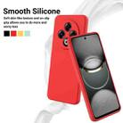 For Tecno Spark 30 4G Pure Color Liquid Silicone Shockproof Phone Case(Red) - 3