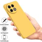 For Tecno Spark 30 Pro 4G Pure Color Liquid Silicone Shockproof Phone Case(Yellow) - 2