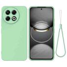 For Tecno Spark 30 Pro 4G Pure Color Liquid Silicone Shockproof Phone Case(Green) - 1