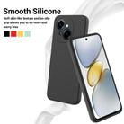 For Tecno Spark Go 2025 Solid Color Liquid Silicone Dropproof Full Coverage Phone Case(Black) - 3