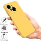 For Tecno Spark Go 2025 Solid Color Liquid Silicone Dropproof Full Coverage Phone Case(Yellow) - 2