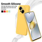 For Tecno Spark Go 2025 Solid Color Liquid Silicone Dropproof Full Coverage Phone Case(Yellow) - 3