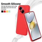 For Tecno Spark Go 2025 Solid Color Liquid Silicone Dropproof Full Coverage Phone Case(Red) - 3