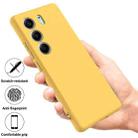 For Tecno Camon 40 4G Pure Color Liquid Silicone Shockproof Phone Case(Yellow) - 2