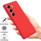 For Tecno Camon 40 4G Pure Color Liquid Silicone Shockproof Phone Case(Red) - 2
