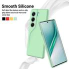For Tecno Camon 40 4G Pure Color Liquid Silicone Shockproof Phone Case(Green) - 3