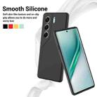 For Tecno Camon 40 Pro 4G Pure Color Liquid Silicone Shockproof Phone Case(Black) - 3
