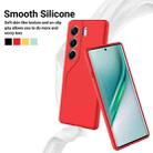 For Tecno Camon 40 Pro 4G / 5G Solid Color Liquid Silicone Dropproof Full Coverage Phone Case(Red) - 3