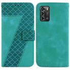 For ZTE Blade A72/V40 Vita 7-shaped Embossed Leather Phone Case(Green) - 1