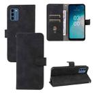 For Nokia C300 Skin Feel Magnetic Flip Leather Phone Case(Black) - 1