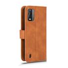 For Nokia C210 Skin Feel Magnetic Flip Leather Phone Case(Brown) - 3