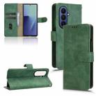 For Samsung Galaxy Z Fold7 5G Skin Feel Magnetic Flip Leather Phone Case(Green) - 1