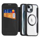 For iPhone 15 DUX DUCIS Skin X Pro Series Magsafe PC + TPU Phone Leather Case(Black) - 1