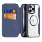 For iPhone 15 Pro Max DUX DUCIS Skin X Pro Series Magsafe PC + TPU Phone Leather Case(Blue) - 1