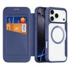 For iPhone 17 Pro Max DUX DUCIS Skin X Pro Series Magsafe PC + TPU Phone Leather Case(Blue) - 1