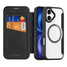 For iPhone 17 DUX DUCIS Skin X Pro Series Magsafe PC + TPU Phone Leather Case(Black) - 1