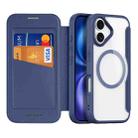 For iPhone 17 DUX DUCIS Skin X Pro Series Magsafe PC + TPU Phone Leather Case(Blue) - 1