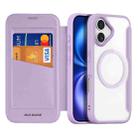 For iPhone 17 DUX DUCIS Skin X Pro Series Magsafe PC + TPU Phone Leather Case(Purple) - 1