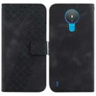 For Nokia 1.4 7-shaped Embossed Leather Phone Case(Black) - 1