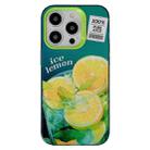 For iPhone 14 Pro Max Orange TPU Hybrid PC Phone Case(Green) - 1