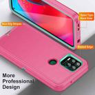 For Motorola Moto G Stylus 5G 2023 Life Waterproof Rugged PC + Silicone Phone Case(Rose Red+Light Green) - 3