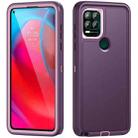 For Motorola Moto G Stylus 5G 2023 Life Waterproof Rugged PC + Silicone Phone Case(Purple+Pink) - 1