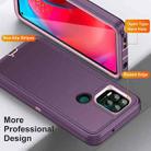 For Motorola Moto G Stylus 5G 2023 Life Waterproof Rugged PC + Silicone Phone Case(Purple+Pink) - 3