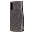 For Sony Xperia L4 Embossed Sunflower Pattern Horizontal Flip PU Leather Case with Holder & Card Slots & Wallet & Lanyard(Gray) - 4