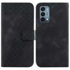 For OnePlus Nord N200 5G Seven-shaped Embossed Leather Phone Case(Black) - 1