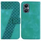 For OnePlus Nord N20 5G Seven-shaped Embossed Leather Phone Case(Green) - 1