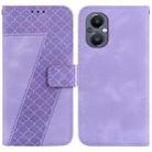 For OnePlus Nord N20 5G Seven-shaped Embossed Leather Phone Case(Purple) - 1