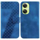 For OnePlus Nord CE 3 Lite/Nord N30 7-shaped Embossed Leather Phone Case(Blue) - 1