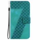 For OnePlus Ace 3 Pro Seven-shaped Embossed Leather Phone Case(Green) - 2