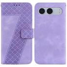 For OnePlus Nord 4 Seven-shaped Embossed Leather Phone Case(Purple) - 1