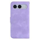 For OnePlus Nord 4 Seven-shaped Embossed Leather Phone Case(Purple) - 3